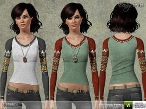 Sims 3 — Ekinege - Sweater Sleeve Thermal Top 1 - S37 by ekinege — 