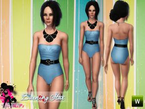 Sims 3 — Burning Star 1 by miraminkova — Swimsuit with necklace and belt. Enjoy!