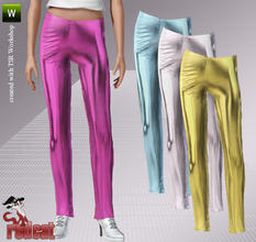 Sims 3 — Pvc Pants by RedCat — 1 Recolorable Pallet. 4 Styles. Game Mesh. Pvc Pants ~ RedCat