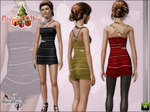 Sims 3 — *Free Christmas Gift Dress by Simsimay — Very elegant christmas dress as a gift! Your sims will celebrate