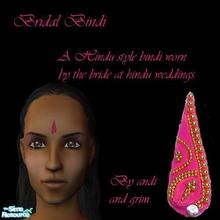Sims 2 — Pink Bridal Bindi by andi and grim — This is a bindi, it is the style worn by hindu women at their wedding. I