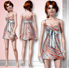 Sims 3 — Tgm-Dress-46 by TugmeL — YA Female Set-46 This set has 1 outfits *Thank you for mesh credit By Ekky_Sims
