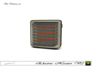 Sims 3 — Electric Heater V2 by denizzo_ist — 2 New Meshes - Electric Heater Set 3 recolorable parts and 1 variation You