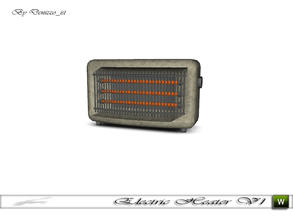 Sims 3 — Electric Heater V1 by denizzo_ist — 2 New Meshes - Electric Heater Set 3 recolorable parts and 1 variation You