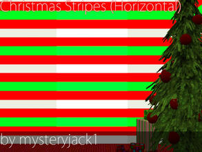 Sims 3 — Christmas Stripes (Horizontal) by mysteryjack1 — Who says that you have to go overboard this Christmas? It has