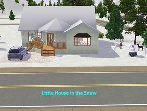 Sims 3 — Little House in the Snow by DO5NBR — A little cozy home in a winter wonderland with 2 bedrooms and one bathroom