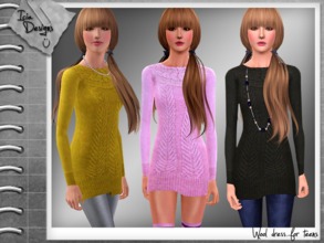 Sims 3 — ~Wool dress for Teens~     *UPDATED* by Icia23 — Hi! This it's an updated version Now it's better recolorable 1