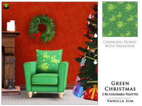 Sims 3 — Green Christmas by Vanilla Sim — Santa and his sleigh