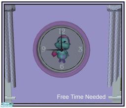 Sims 2 — Bibble Nursery - Bibble Nursery Clock by sinful_aussie — A cute clock for the Bibble Nursery.