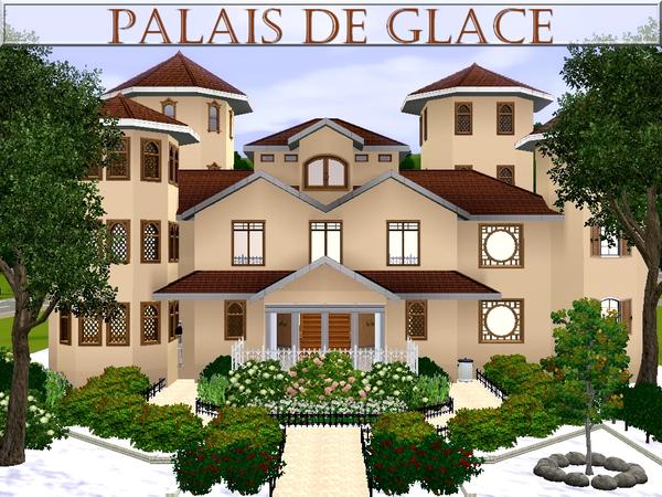 Sims 3 — Palais de Glace by lilliebou — Hi ! Here are some details about this house: First floor: -Two bedrooms -Living