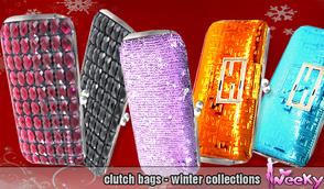Sims 3 — Clutch Bags Winter Collections by Weeky by Weeky — Clutch Bags Winter Collections by Weeky ~ requires mesh