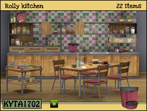 Sims 3 — Rolly kitchen by Kyta1702 — Meshes by Kyta1702 @ TSR - more creations @ simline-design.com