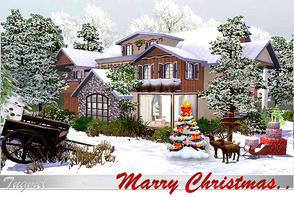 Sims 3 — Christmas House-2011-Full Furnished by TugmeL — TugmeL-Residence-22 Requires; World Adventures, High End Loft