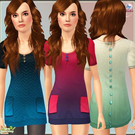 Sims 3 — *Teen* Never Told You by hasel — 4 recolorable palettes.. 4 different styles.. Enjoy..