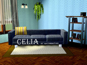 Sims 3 — Celia by matomibotaki — Geometric pattern in blue and light tourquise, 2 channel, to find under Geometric
