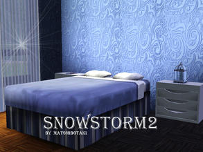 Sims 3 — Snowstorm2 by matomibotaki — Pattern in white, blue and light blue , 3 channel, to find under Abstract.