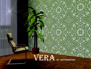 Sims 3 — Vera by matomibotaki — Pattern in dark blue, red and grey , 3 channel, to find underTile/Mosaic.
