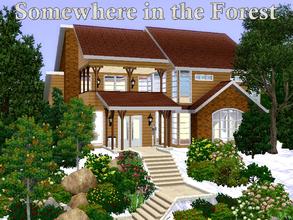 Sims 3 — Somewhere in the Forest by lilliebou — Hi ! Here are some details about this house : First floor: -Bathroom +