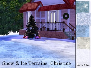 Sims 3 — Snow and Ice Terrains by cm_11778 — New snow and ice terrains for your Sim homes. Happy Simming, Christine
