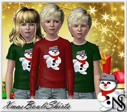 Sims 3 — Nea-XmasBouli by Nea-005 — Xmas shirts with long and short sleaves for boys and girls