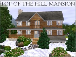 Sims 3 — Top of the Hill Mansion by lilliebou — Hi ! Here are some details about this house : First floor: -Bathroom