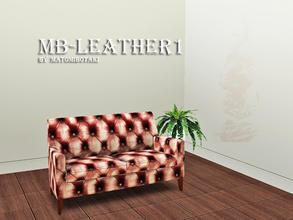 Sims 3 — MB-Leather1 by matomibotaki — Leather pattern in dark brown, brown and light yellow,3 channel, to find under