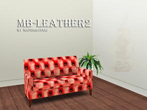 Sims 3 — MB-Leather2 by matomibotaki — Leather pattern in red, brown and light yellow,3 channel, to find under