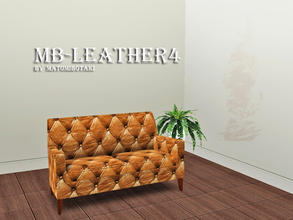 Sims 3 — MB-Leather4 by matomibotaki — Leather pattern in orange, brown and light yellow,3 channel, to find under