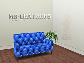 Sims 3 — MB-Leather5 by matomibotaki — Leather pattern in blue, middle blue and light yellow,3 channel, to find under