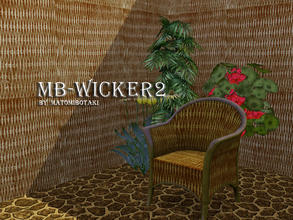 Sims 3 — MB-Wicker2 by matomibotaki — Wicker pattern in dark brown, brown and light yellow, 3 channel, to find under