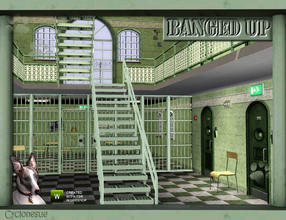 Sims 3 — Banged Up!  Prison Build Set by Cyclonesue — Doors, windows and communal-areas items for prisons or to divide