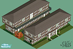 Sims 1 — Double Duplex - Lot 6 by Shinija — 2 Duplex homes ready for your sims to furnish and move in. They are identical