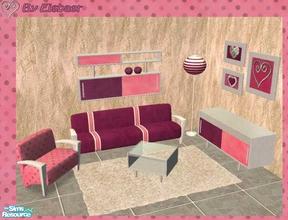 Sims 2 — Shoukeir Six - Living Happy by Eisbaerbonzo — Light and fresh livingroom for fashion victims. Lamp comes with a