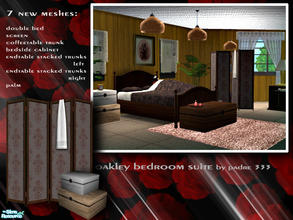 Sims 2 — Oakley Bedroom by Padre — Bedroom in solid timber with olde fabric accents make this a prefectly intimate and