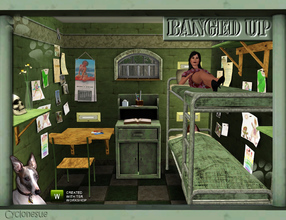 Sims 3 — Banged Up!  Prison Cell Furniture by Cyclonesue — A collection of furniture for prison cells and other