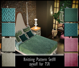 Sims 3 — Knitting Pattern Set III by ayyuff — Medieval Knitting Pattern Set