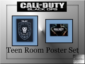 Sims 3 — COD Black Ops Posters by fantasticSims — Set includes 2 posters in 2 seperate files. Posters are not