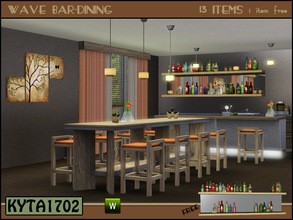 Sims 3 — Wave bar-dining set by Kyta1702 — Is this your bar table or kitchen table? Mesh by Kyta1702 @ TSR - more