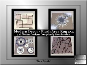Sims 3 — Modern Decor - Area Rug Large 4x4 by fantasticSims — Modern Decor - Area Rug Large 4x4 by fantastic8019 TSR