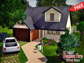 Sims 3 — Bungalow Farm **Starter House** (Furnished) by ayyuff — Fully furnished starter house with 1 bedroom,1bathroom,1