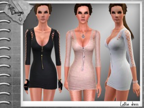 Sims 3 — ~Latice dress~ by Icia23 — Hi! I want to thank to all the people that support me the pass year, if i forgot