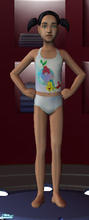 Sims 2 — Ariel Swimsuit by iluvkenken — Your little girls will have an undersea adventure with this Ariel swimsuit!
