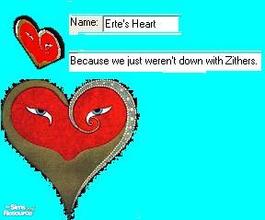 Sims 1 — Erte\'s \'Heart\'  by JimmyZero — erte.iff \"Erte\'s \'Heart\' wall hanging\" by JimmyZero. \'Heart\'
