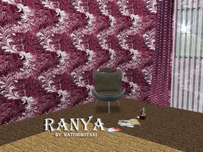 Sims 3 — Ranya by matomibotaki — Pattern in pink, brown and white, 3 channel, to find under Abstract.