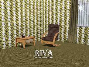 Sims 3 — Riva by matomibotaki — Pattern in brown, yellow and white, 3 channel, to find under Geometric.