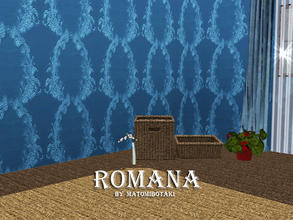 Sims 3 — Romana by matomibotaki — Pattern in black, dark blue and light blue, 3 channel, to find under Abstract.