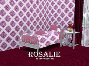 Sims 3 — Rosalie by matomibotaki — Pattern in purple, pink and rosy, 3 channel, to find under Geometric.