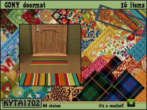 Sims 3 — Cony doormats by Kyta1702 — many collers.. mix and match.. have fun.