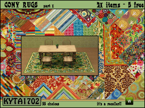Sims 3 — Cony rugs part1 by Kyta1702 — many collers.. mix and match.. have fun.