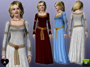 Sims 3 — agapi r - Medieval princess dress by agapi_r — Medieval princess dress